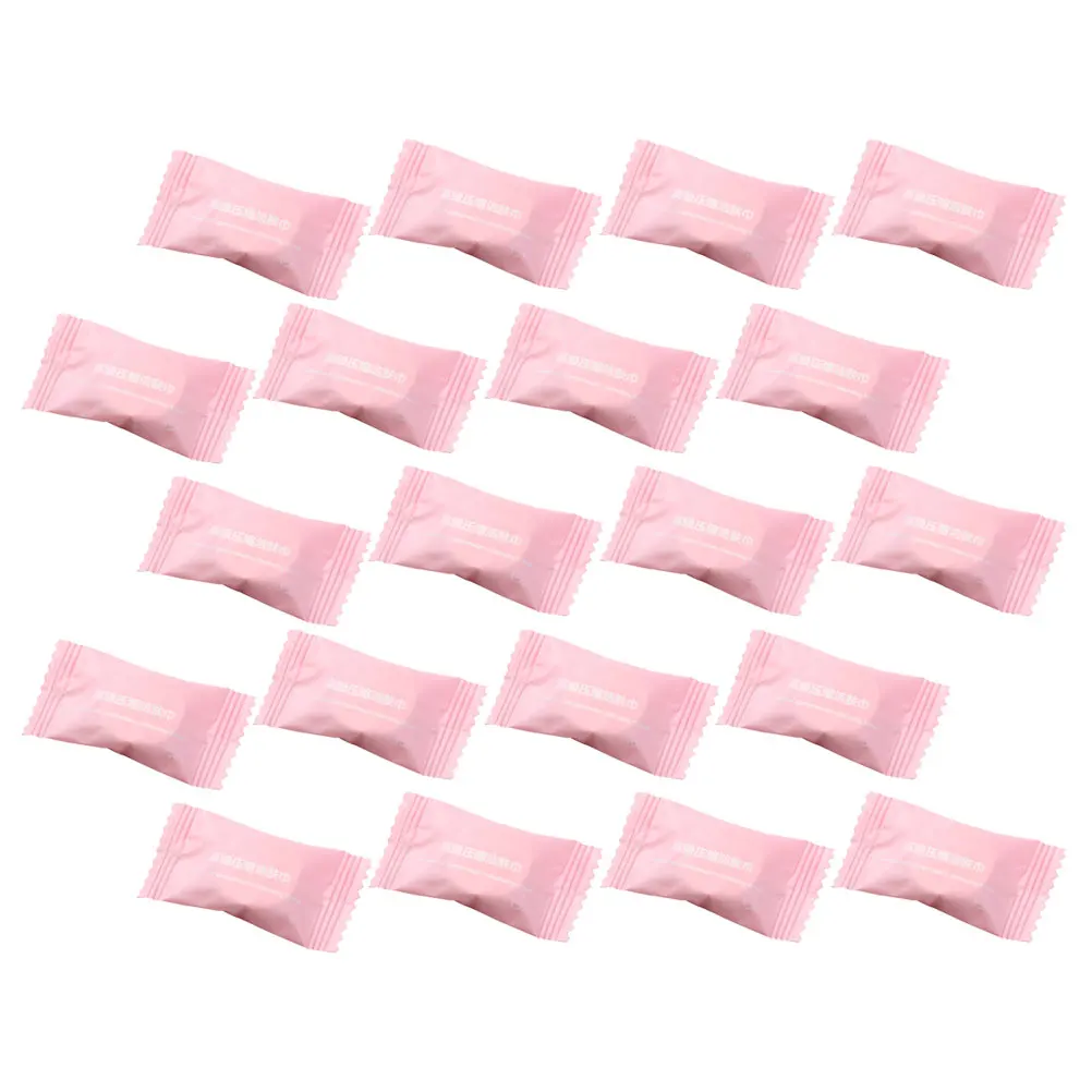 

20 Pcs Compressed Towels for Travel Disposable Face Towel Portable High Absorbency Nonwoven Outdoor Use