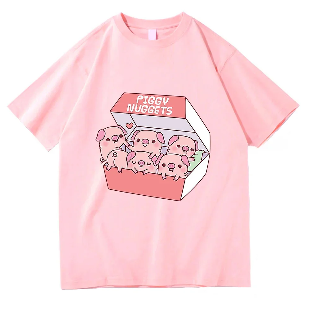 

Cute Pigs Piggy Nuggets Funny T Shirts Men/Women Clothing Aesthetic Cotton Tshirt Vintage Unisex Streetwear Classic Soft Clothes