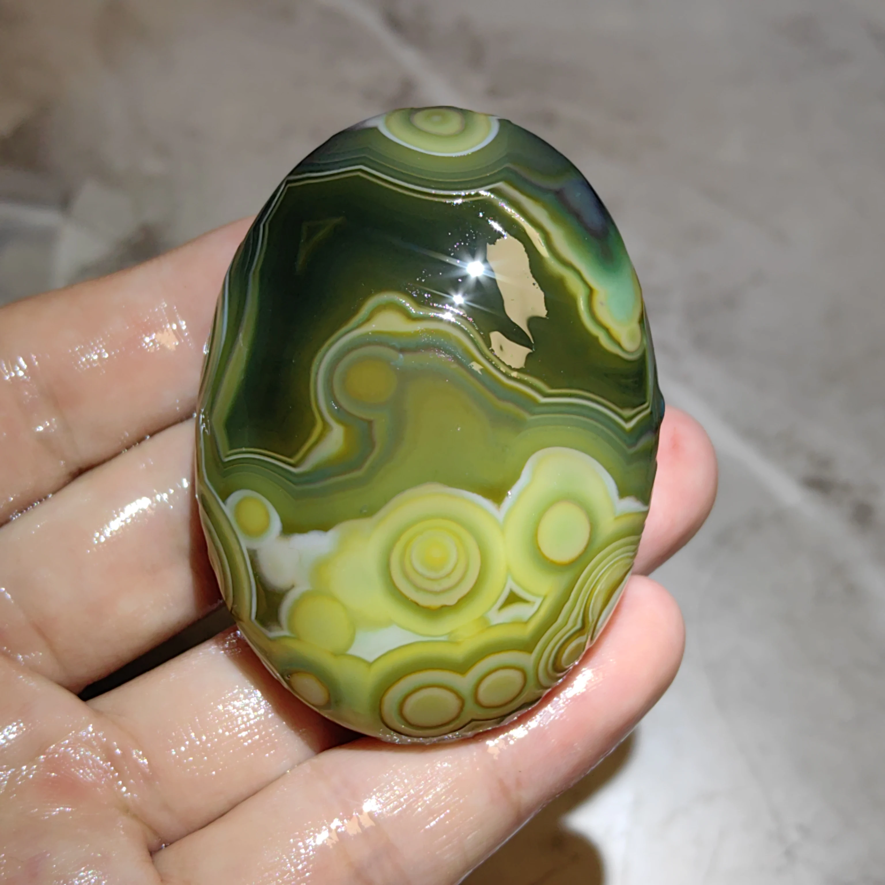 Pure Natural Divine Eye Wishing Agate Mineral Specimen Aura Healing Meditation Witchcraft Sacrificial Energy Birthday Gift