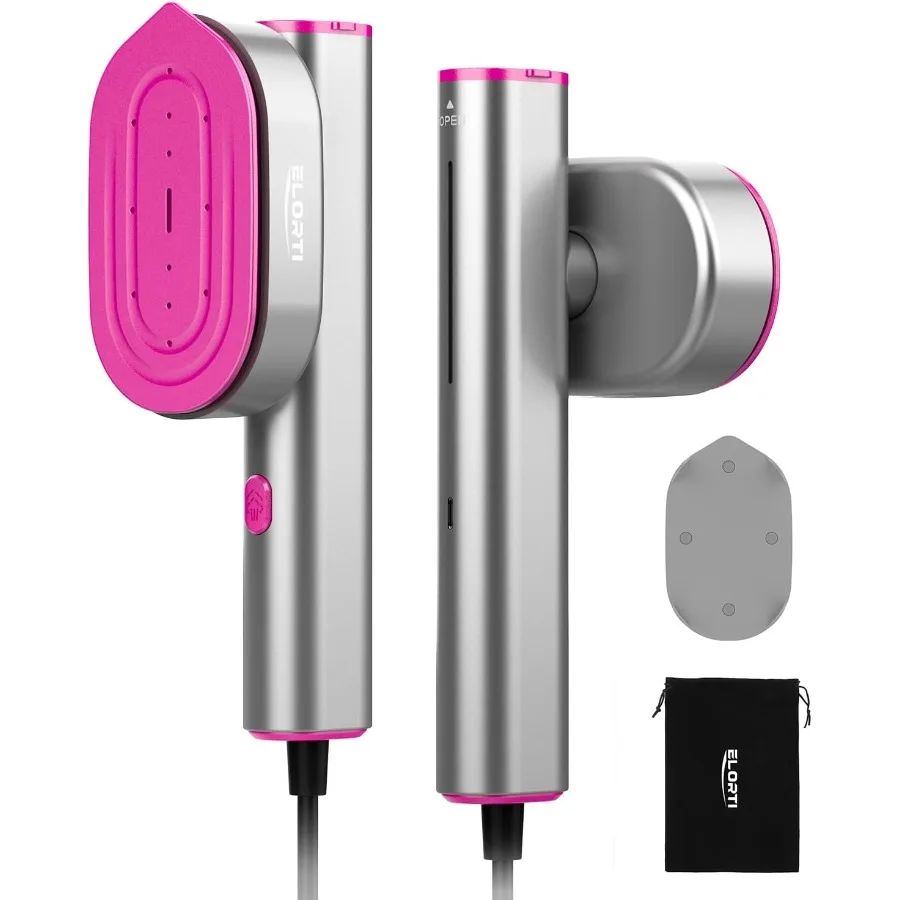 

Portable Handheld Mini Clothes Steamer for Travel and Home Use with 2-in-1 Iron Function 10s Fast Heat-Up Rotatable Head 1200W