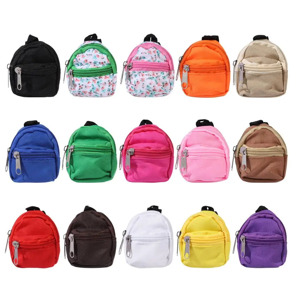 Cute Doll Backpacks Doll Bags Mini Bag Zipper Doll Backpacks Cute School Bags Doll Accessories Toy Dolls Supplies for Doll Play