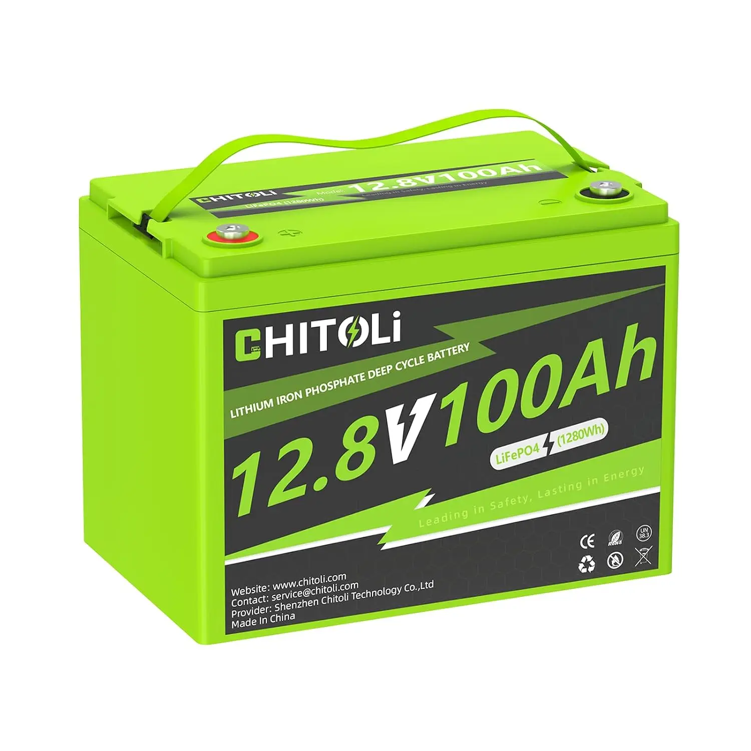 12V 100Ah LiFePO4 Battery Built in 100A BMS 4000-15000 Deep Cycles 10-year Lifetime RV Trolling Motor Camping Marine, Customized