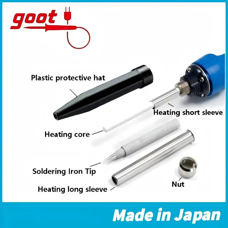 Japan GOOT TQ-95/TQ-77 Original Soldering Iron Parts | Heating Cartridge/Head/Core | Durable Welding Accessories for Repair