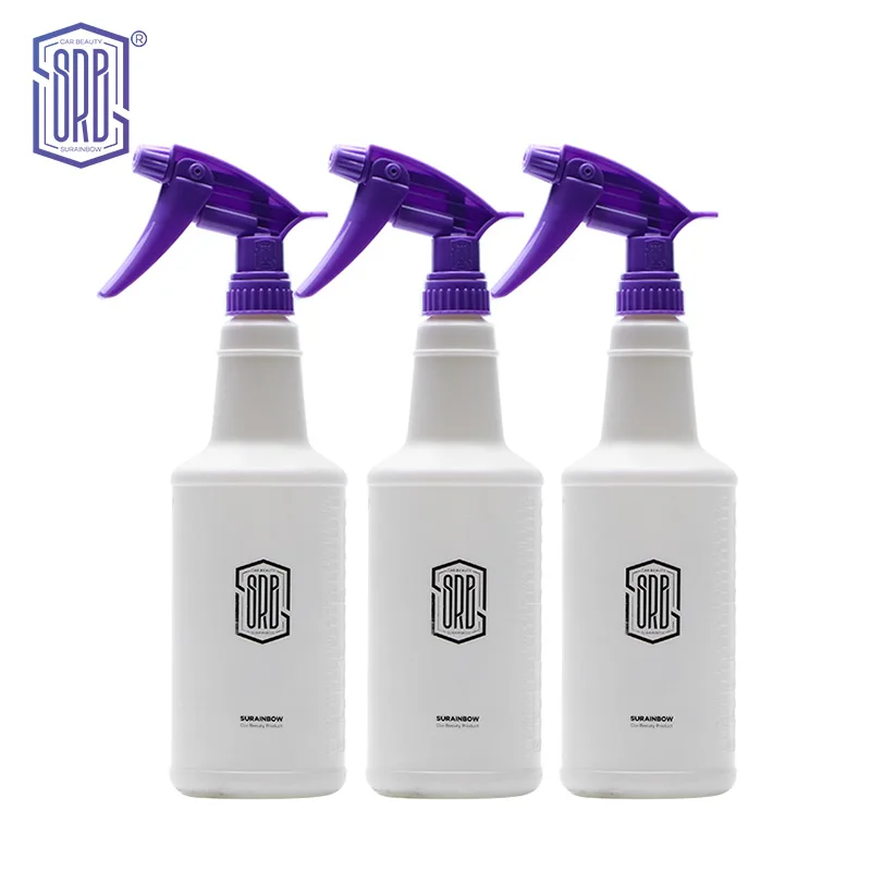 Auto Ultrafijne watermist Cilindrische spuitfles HDPE Chemisch bestendige spray Auto Wash Gieter, Heavy Duty spuitfles