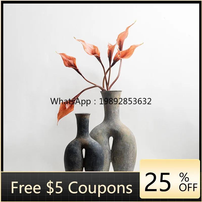 

YFY Wabi-Sabi Style Flower Arrangement Decoration for Model Room, Entrance, Study, Living Room, Villa, and Homestay