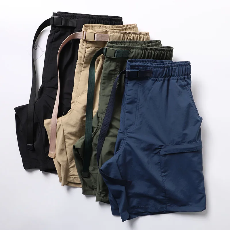 

Outdoor Functional Fabric Workwear orts Men's Loose Fit Five Inch Thin Qui Dry Sport Utili Pants Summer Casual orts