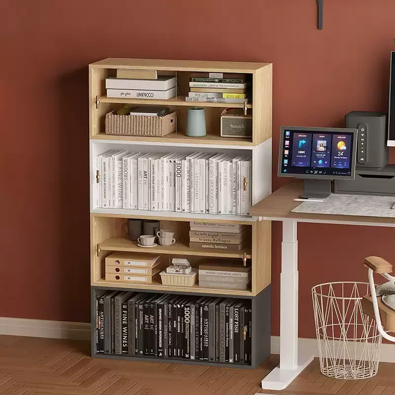 

Floor-to-ceiling simple bookcase acrylic study bedroom living room