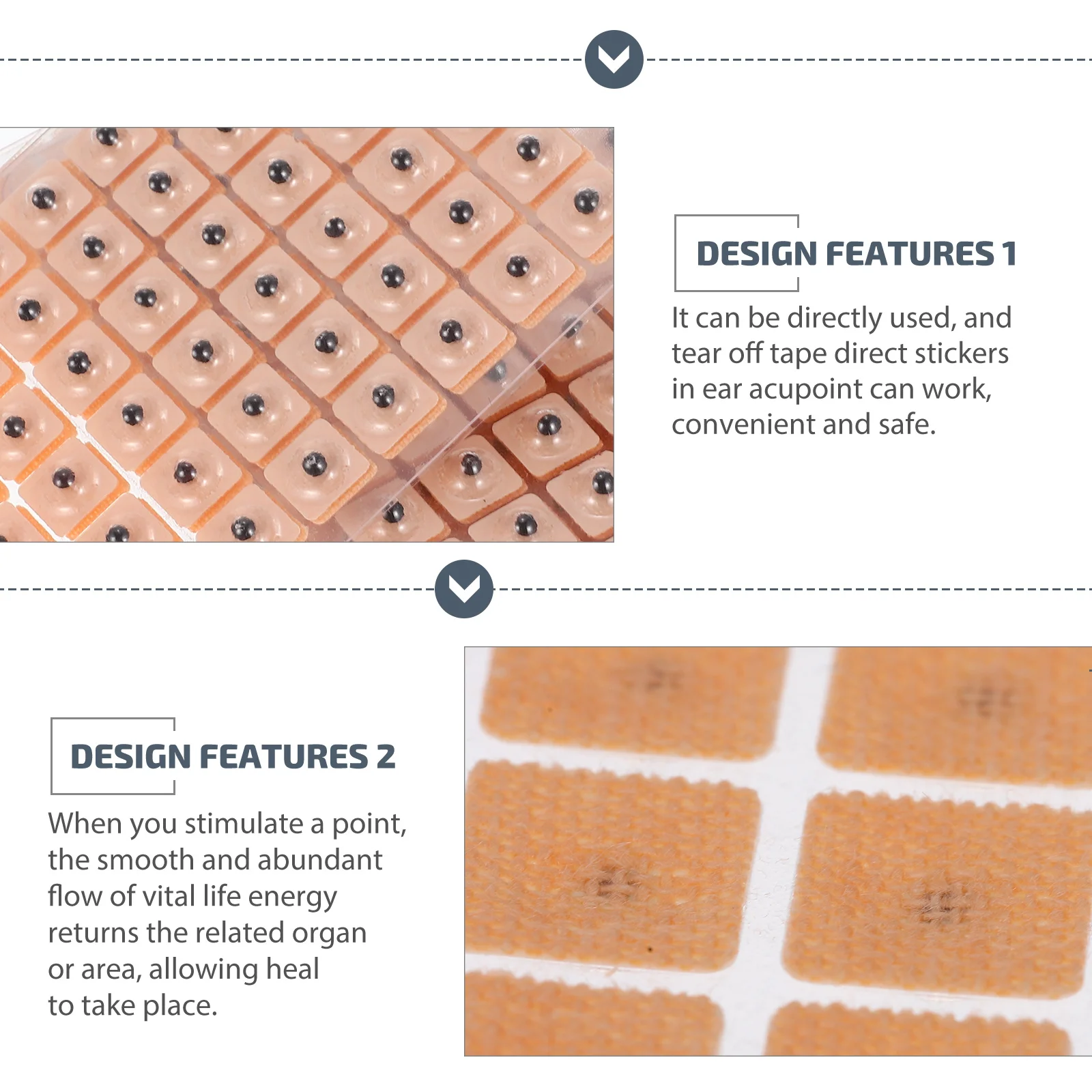 

1 комплект, патчи для акупунктурных точек ушей, одноразовые наклейки прямого использования для открытия крови и каналов, поддержка быстрого исцеления