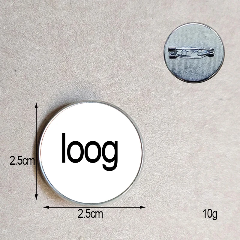 Customized Brooch Photo Company Logo Custom Design Logo Photo Family Anniversary Commemorative Badge Gift