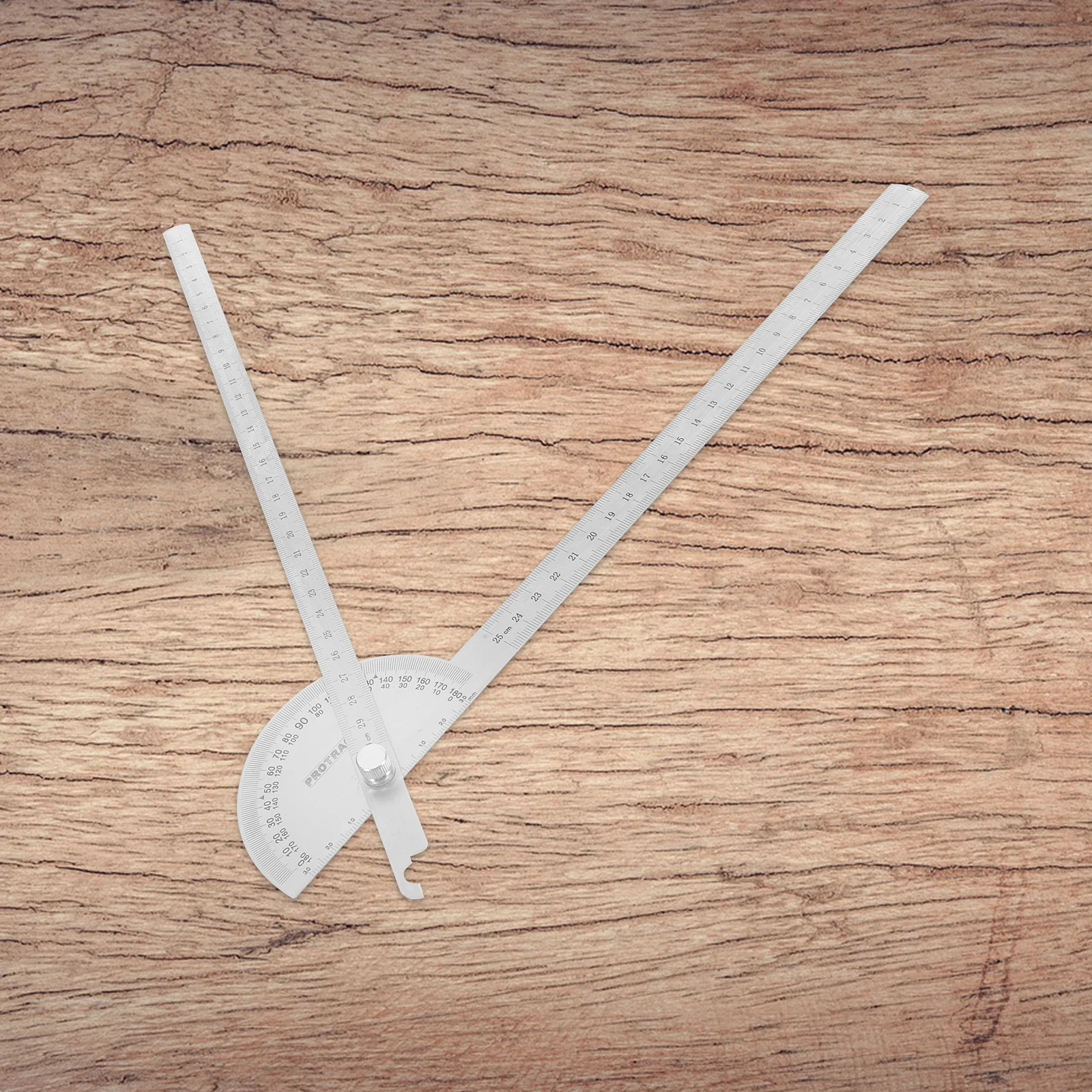 

Stainless Steel Protractor Swing Arm 19 7cm Precise Measurement for Woodworking Construction Metal Ruler Angle Finder Tool