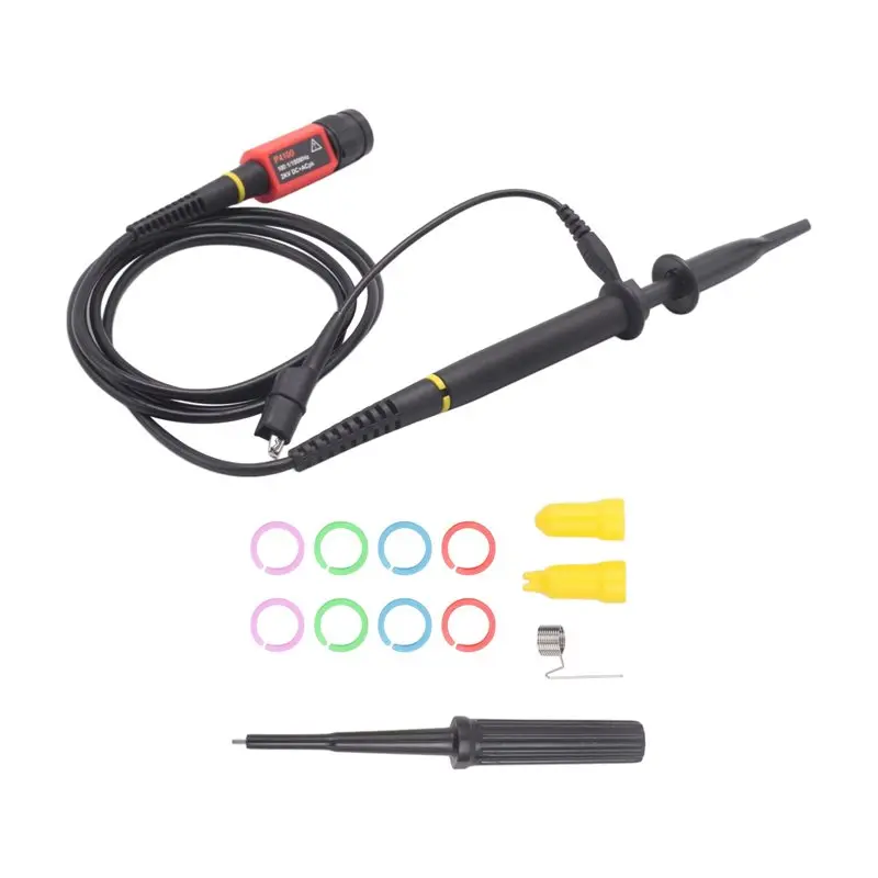 B62B-P4100 Oscilloscope Probe 100:1 2KV High Voltage 100Mhz Safety BNC Connector For Oscilloscope Adjustable Attenuation