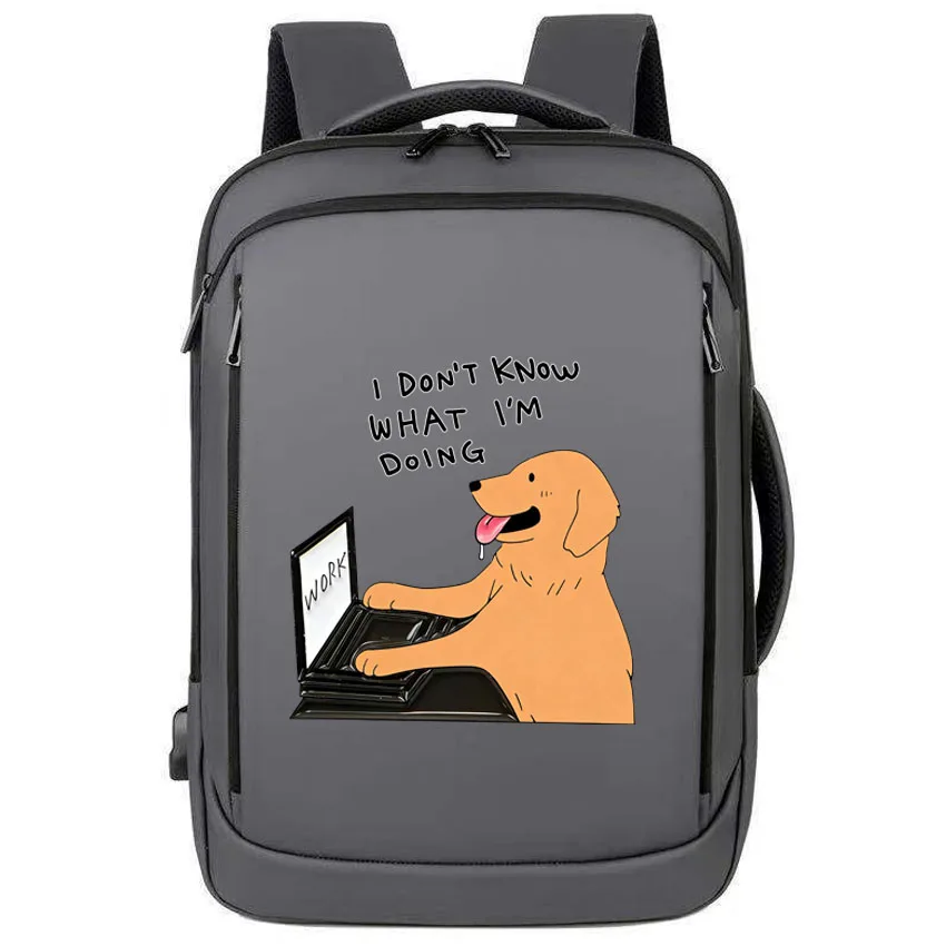 

Waterproof Business Boy Gir Laptops Backpack Cool Cute Funny Funny Dog Printed Women Men Unisex Rucksack Boy Girl Handbag