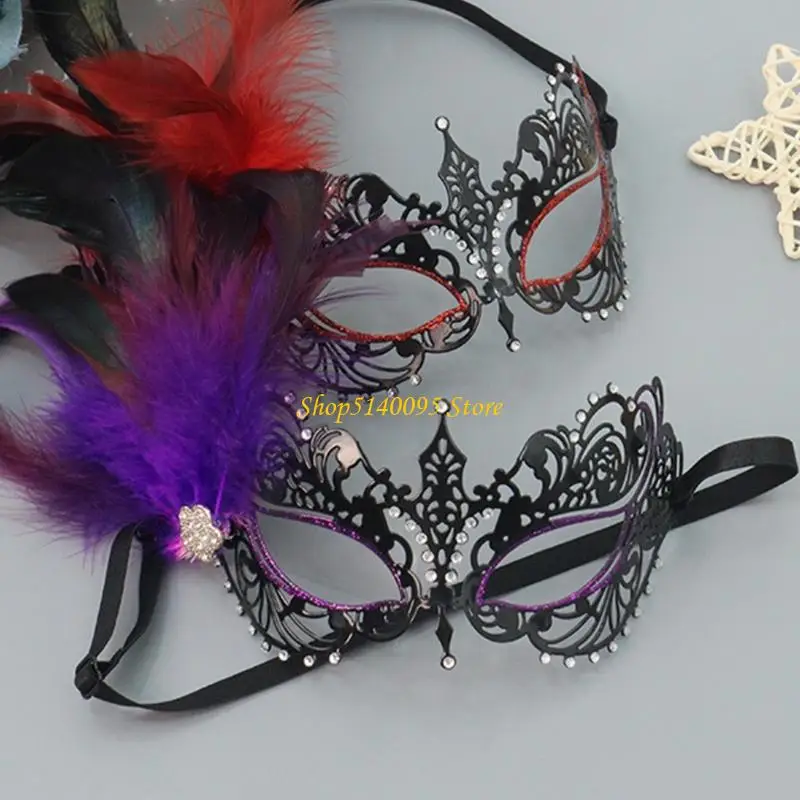 DXAE Halloween Maskerade Maske Spitze Augenmaske Venezianer Maske Halbgesicht Spitzenmaske Mardi Gras Maske für Karneval Party