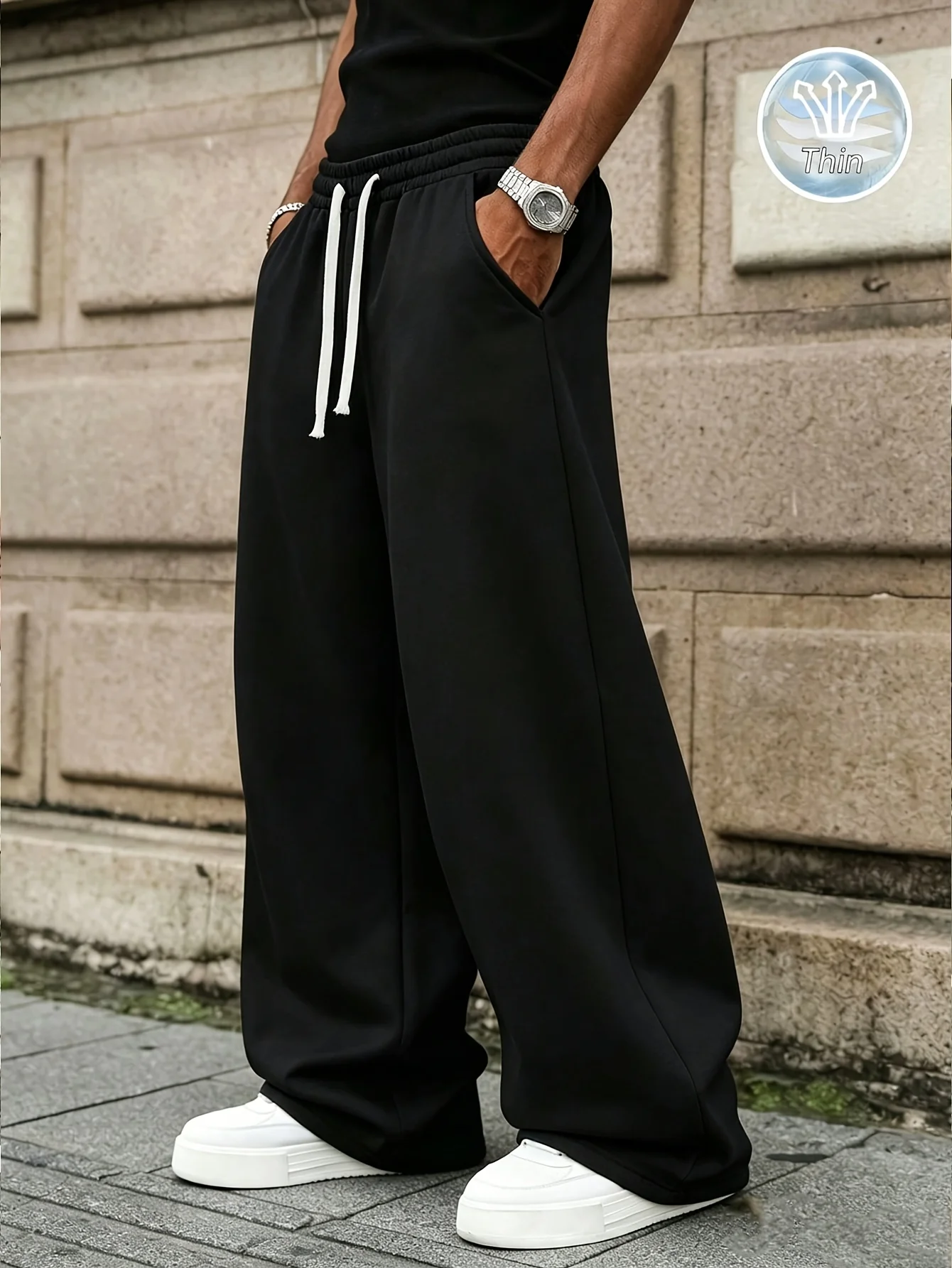 Men's casual trousers and sportswear, super comfortable and loose fit, casual and can be paired with any item  streetwear