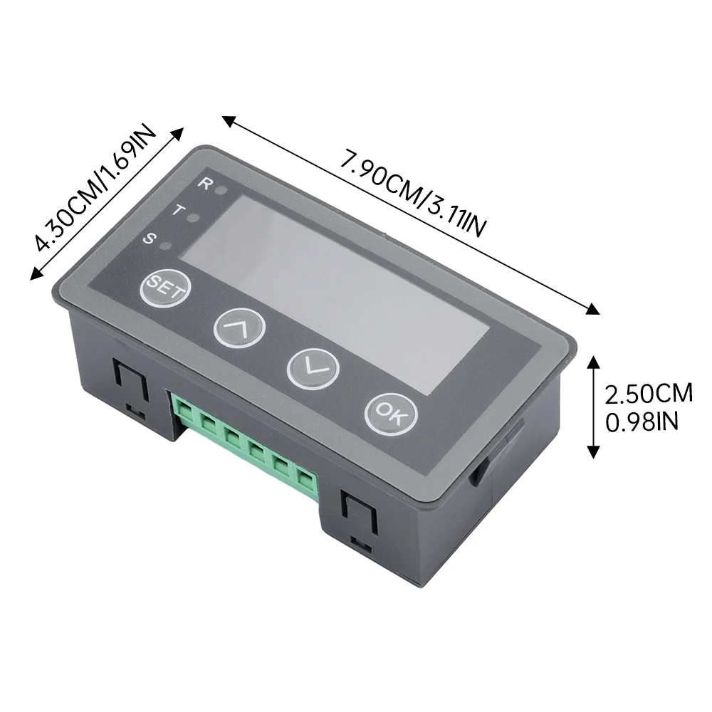 Imagem -06 - Medidor de Display Digital 010v 020ma 2-10v 4-20ma Entrada de Sinal Analógico 8-25v Indicador Medidor de Painel de Processo Saída de Relé Porta Rs485