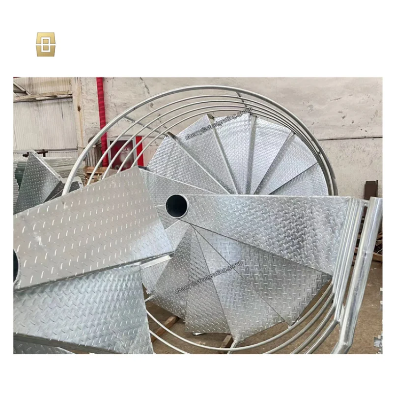 10 0.Zhang.Custom.Direct sale stair factory senior popular circular metal stairs space saving round stairs staircase outd