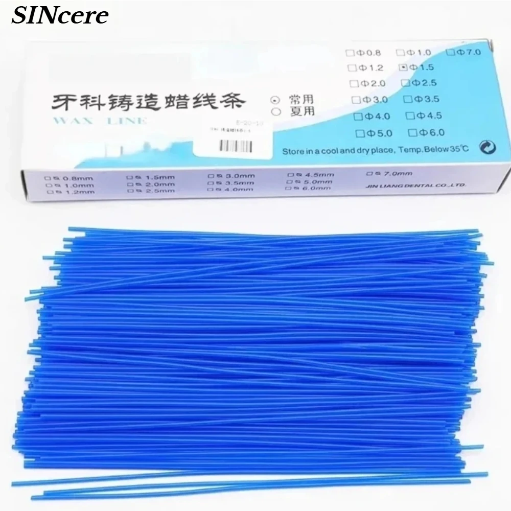 

1 Box Blue Color Dental Wax Line Stick Dental Lab Stick Wax Line Tool for Dentistry Lab Orthodontic Wax Multiple Models