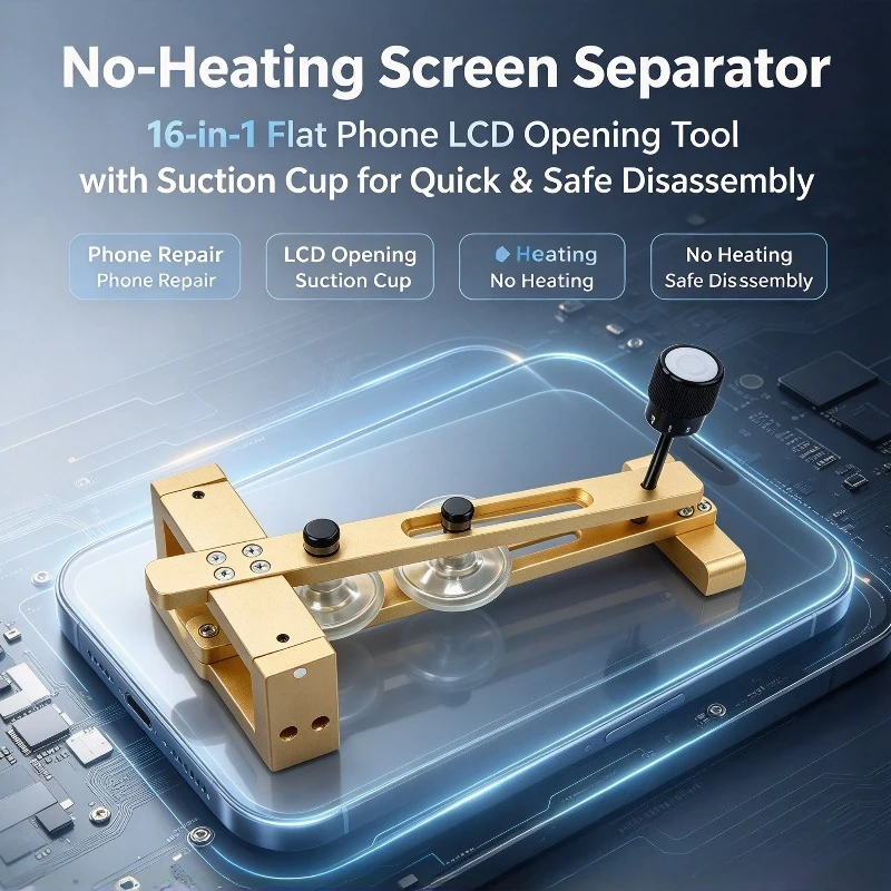 916 No-heating Phablet Phone Screen Removal Artifact All-round Screen Removal Tool Quick Suction Cup Separation Safe