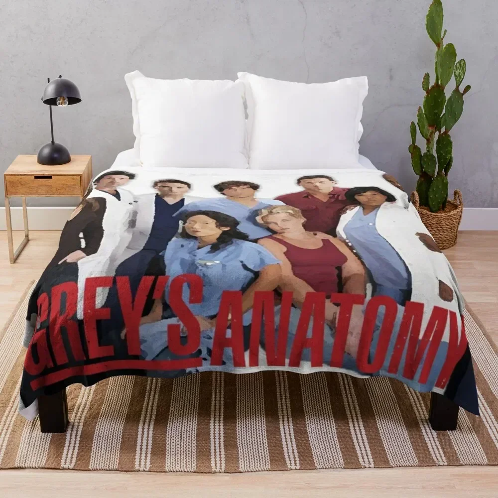 

Greys - cast image Throw Blanket decorative wednesday Blankets