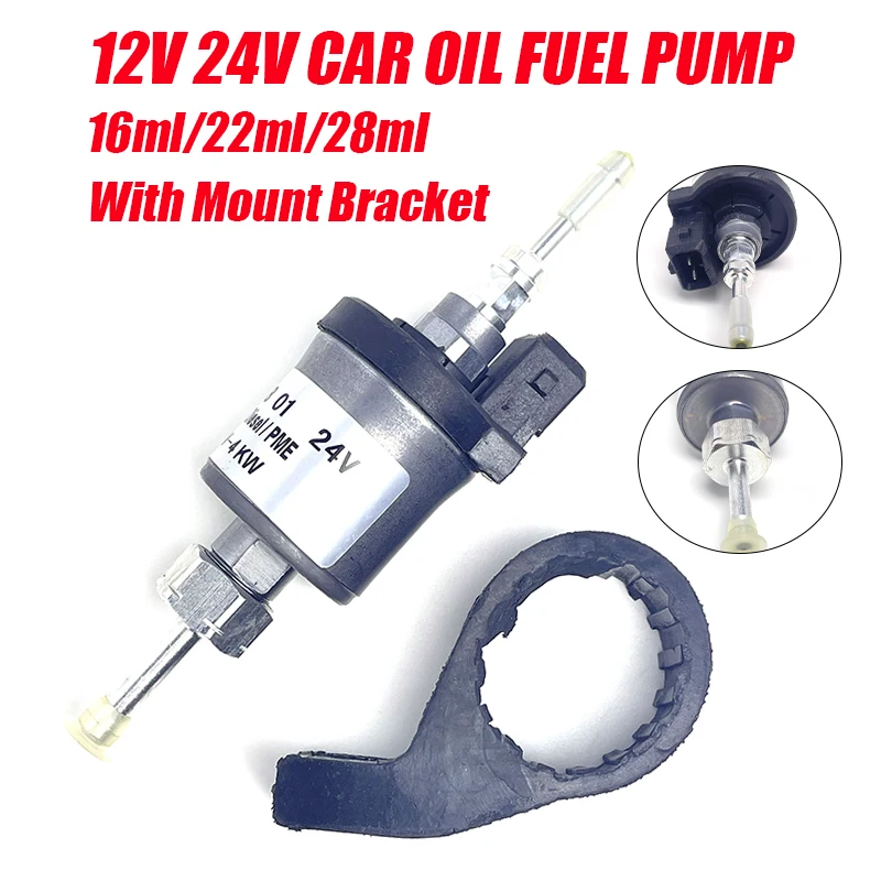 Pompa dozująca paliwa 12V 24V z uchwyt mocujący do ogrzewanie postojowe diesla Eberspacher D2 D4 16ML 22ML 28ML System zasilany paliwem