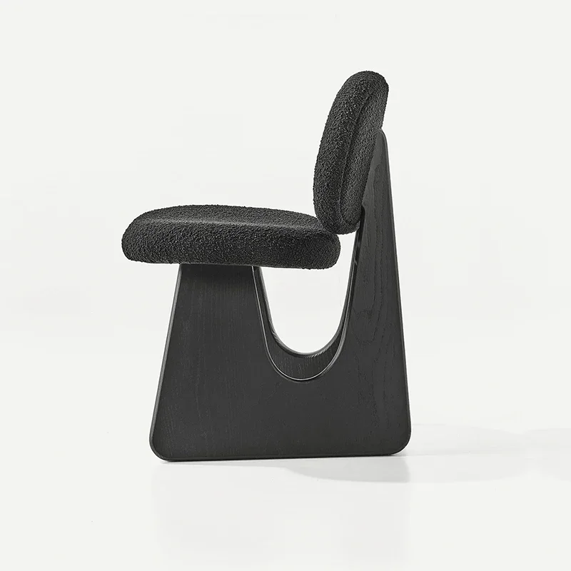 Medieval style solid wood dining chair high-end household simple restaurant back chair