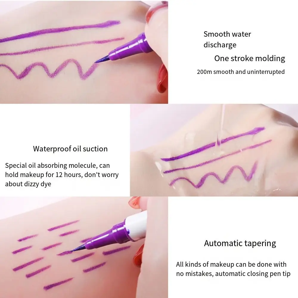 드로잉 컬러풀 매트 아이라이너, 네온 틴트 화장품, 아이 라이너 펜슬, 컬러 아이라이너 펜, 리퀴드 아이라이너 펜, 아이 메이크업 도구