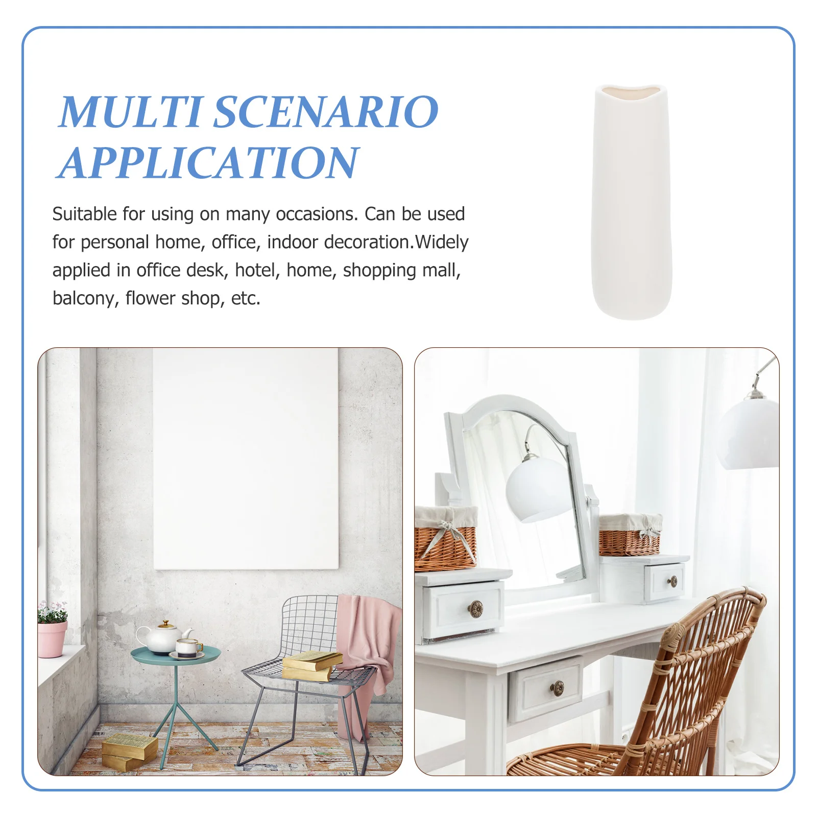 

Ceramic Flower Vase Vertical Grain Simple Vase for Flower Arrangement Desktop Decoration Living Room Office