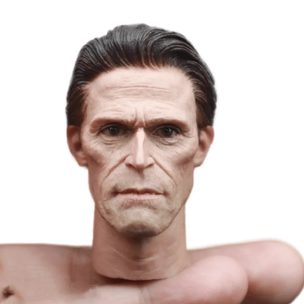 

1/6 Scale Head Carving Willem Dafoe Male Model PVC Long Neck Suitable 12Inch Action Figure Body Doll