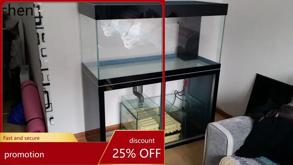 CZ Aquascape Coral Fish Bottom Filter Grinded Edge Breeding Grass Tank Ultra White Tank Fish Tank