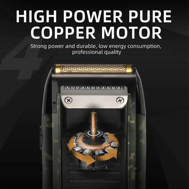 Kemei original Elektro rasierer wiederauf ladbare leistungs starke schwimmende Rasiermesser Glatzen Kopf Rasier maschine für Männer KM-2026 KM-2027 – Detail 4