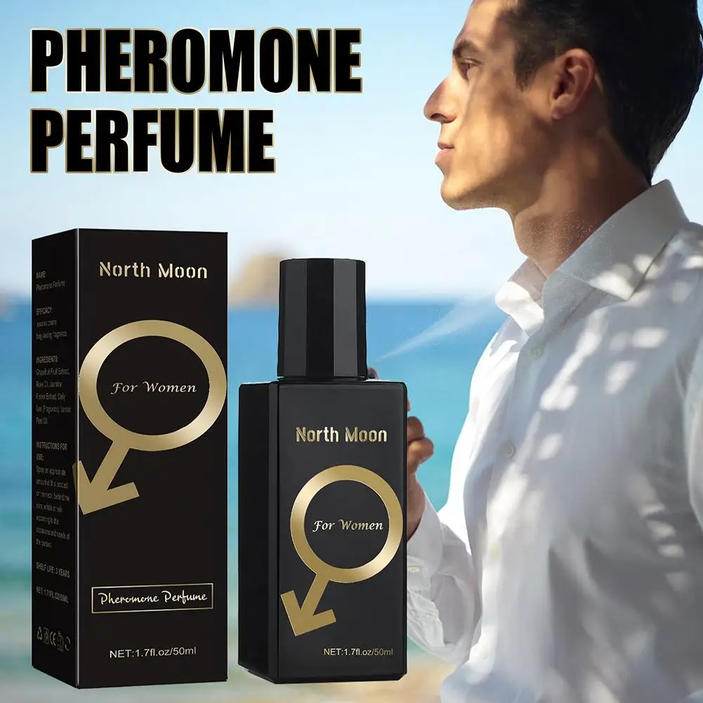 Parfum seks 50ml, pheromon parfum menggoda untuk pria/wanita minyak semprot tubuh dengan menarik kontras parfum menggoda seks