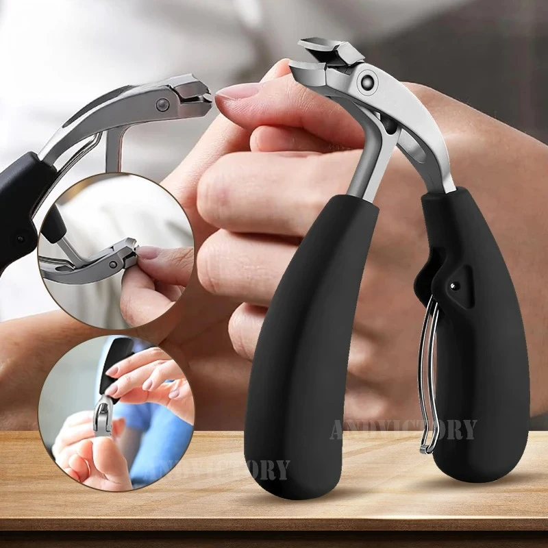 ที่ตัดเล็บเท้าแบบเฉียง 1 ชิ้น สำหรับเล็บเท้าหนาหรือเล็บขบ ใบมีดโค้งเฉียงคม ด้ามจับยาง ที่ตัดเล็บมือ