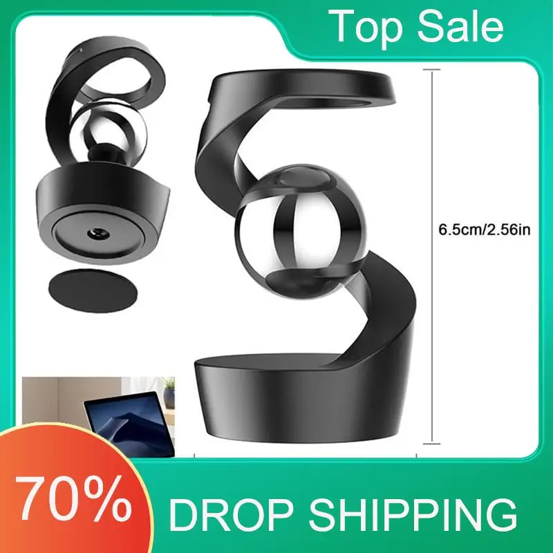 ไจโรสโคปตั้งโต๊ะแบบแขวน A49U, ของตกแต่งโต๊ะทำงานแบบต้านแรงโน้มถ่วง, แกะสลักไจโรสโคปหมุนได้จากอะลูมิเนียมสำหรับคลายเครียด