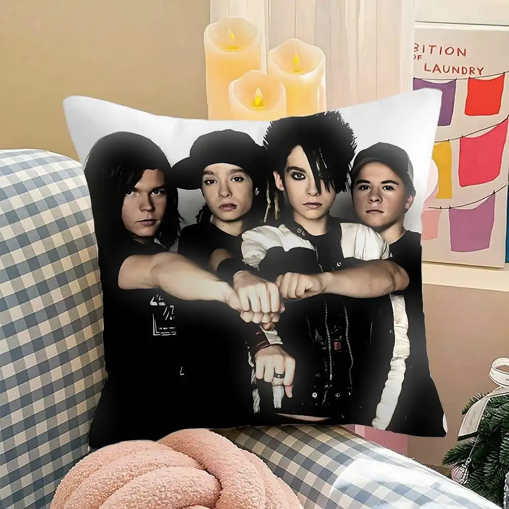 T-tokio Hotel Cute Throw Pillow Covers Pattern Cushion Cover Suitable For Sofa Bedroom Car Pillow Cover