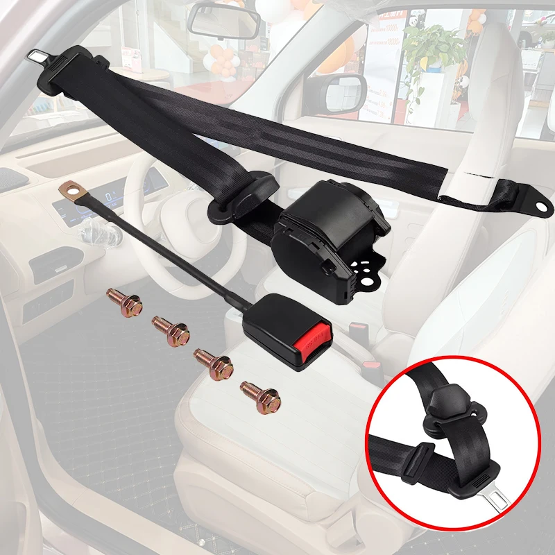 

1 Set 3 Punkt 300mm Automatikgurt Sicherheitsgurt Universal Beckengurt Gurtlasche Automotive Interior Seat Belt Replacement Kit