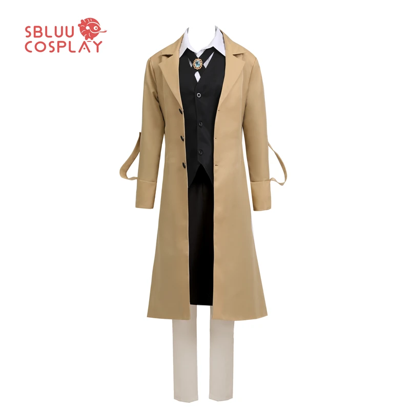 SBluuCosplay US Women Osamu Dazai Cosplay Costume Halloween Christmas Outfit