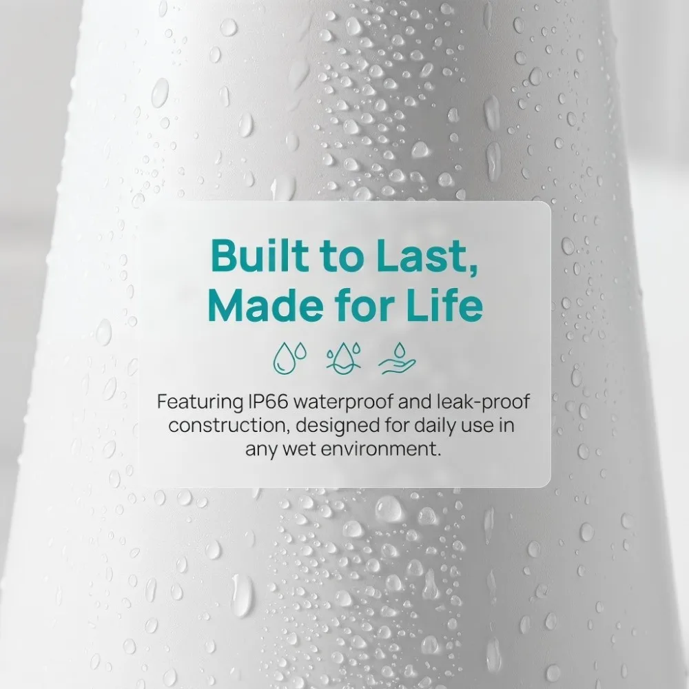 

ABS Soap Dispenser White Waterproof Sensor Foam Soap Dispenser Touchless Battery Operated Sensor Soap Pump Bottle