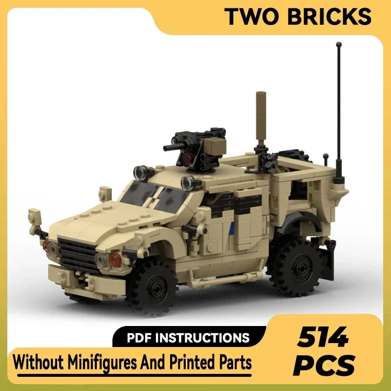 Moc Building Blocks Military Model Armed Vehicle M-ATV Technical Bricks DIY Assembly Construction Toys For Childr Holiday Gifts