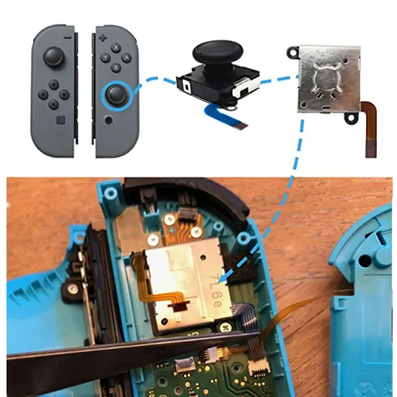 10pcs/Lot Original Replacement Joystick for Nintend Switch 3D Analog Thumb Stick for JoyCon Controller Repair Part
