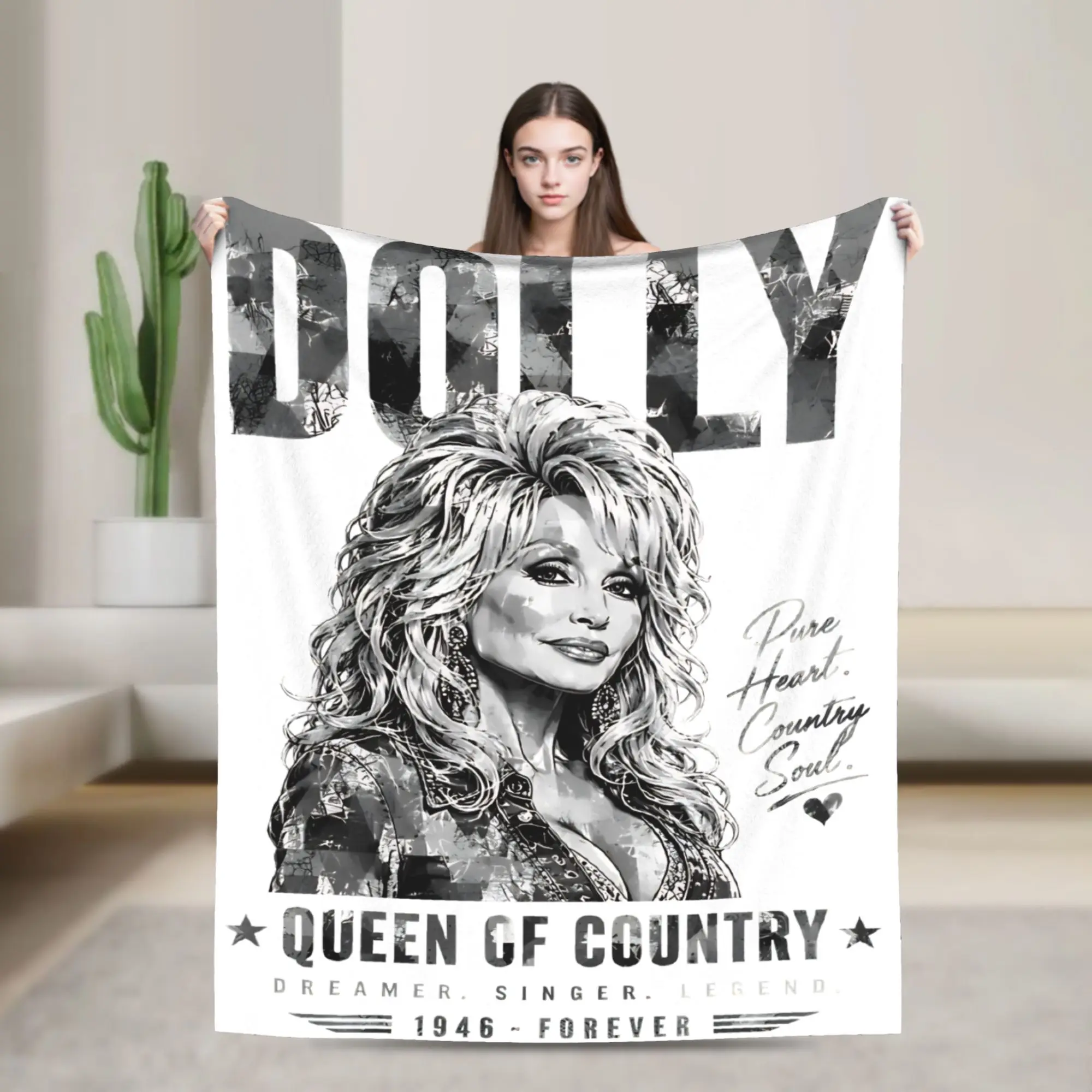 RIP Dolly Parton Blanket Ultra Soft  Throw Blankets for Bed 50x60 Inch Multi-size Bedspreads