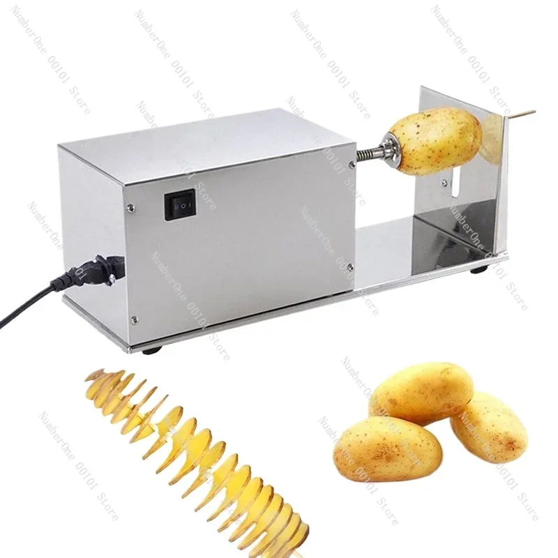 Tornado Potato Cutter Machine Electric Spiral Cutting Machine Chips Machine Chopper Potato Chip String Rotate Potato Chips Tower