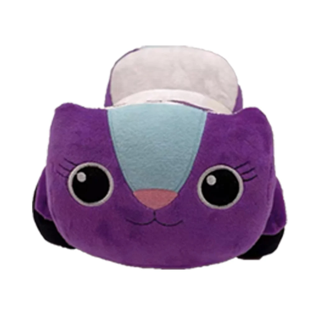 Regalo encantador casa de muñecas Gabby juguete de peluche Mercat dibujos animados animales de peluche gato sonriente coche abrazo de gato muñeca de niña Gaby pegatina de cumpleaños para niños