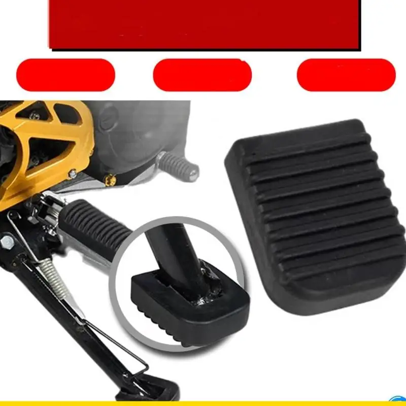 SZCH Motorcycle Kickstand Rubber Pad Non Slip Stabilizers Easy Mounts Motorcycle Kickstand Stabilizers Pad set for Stability
