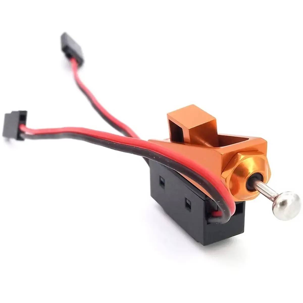 【~ New Y24A】RC Model Receiver Power on/OFF Switch with Aluminum Mount Control Rod for RC Boat Car Waterproof Accessories Box