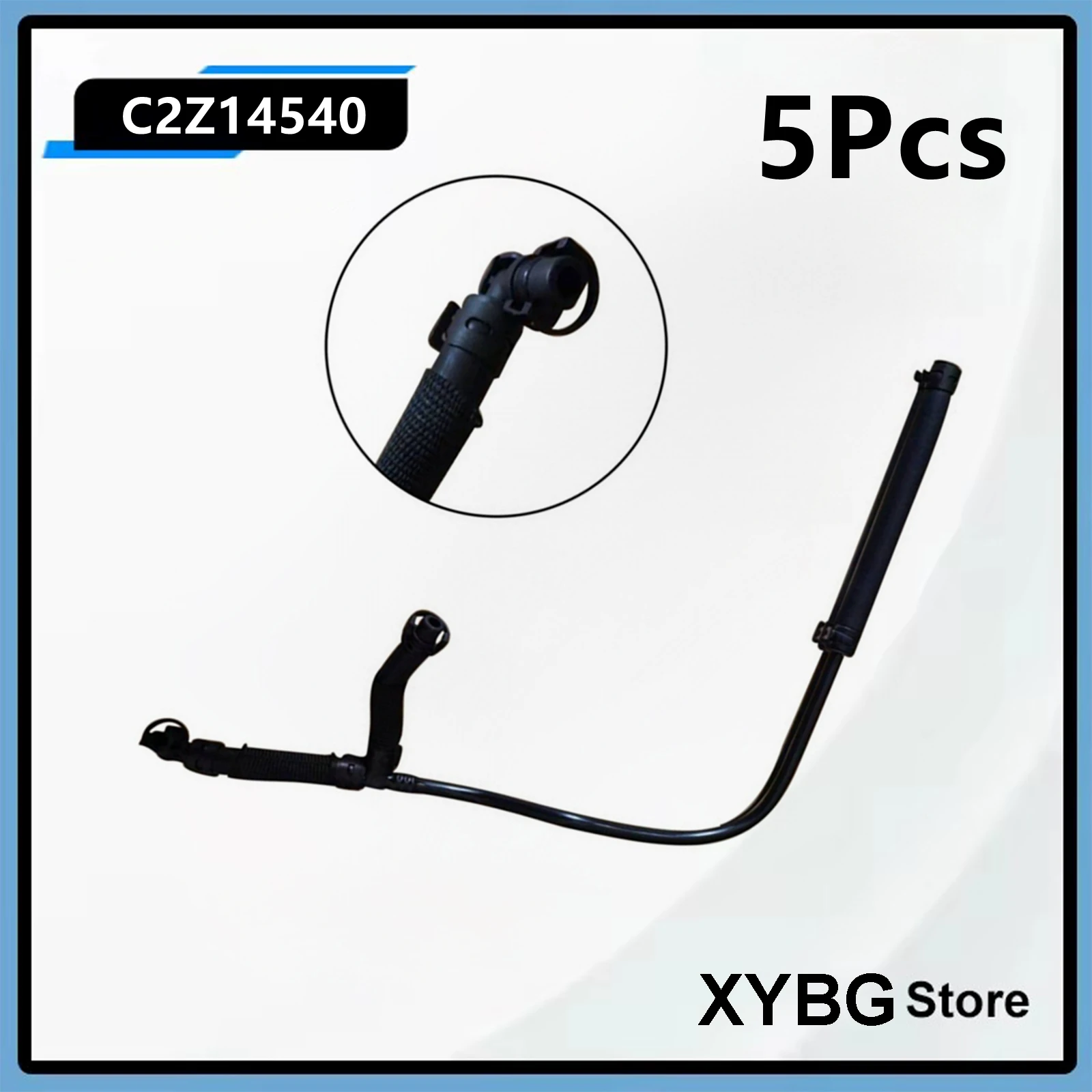 

5Pcs C2Z14540 Radiator Coolant-Recovery Tank Overflow Hose For Jaguar XF 2010-2015