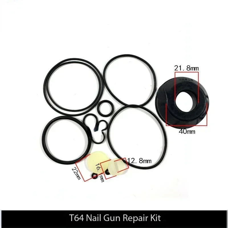 Pneumatic Air Stapler Nail Gun Repair Spare Parts Tools Accessories Kits for F30 Buffer Pad T50 Straight ST64 Steel Nail Gun