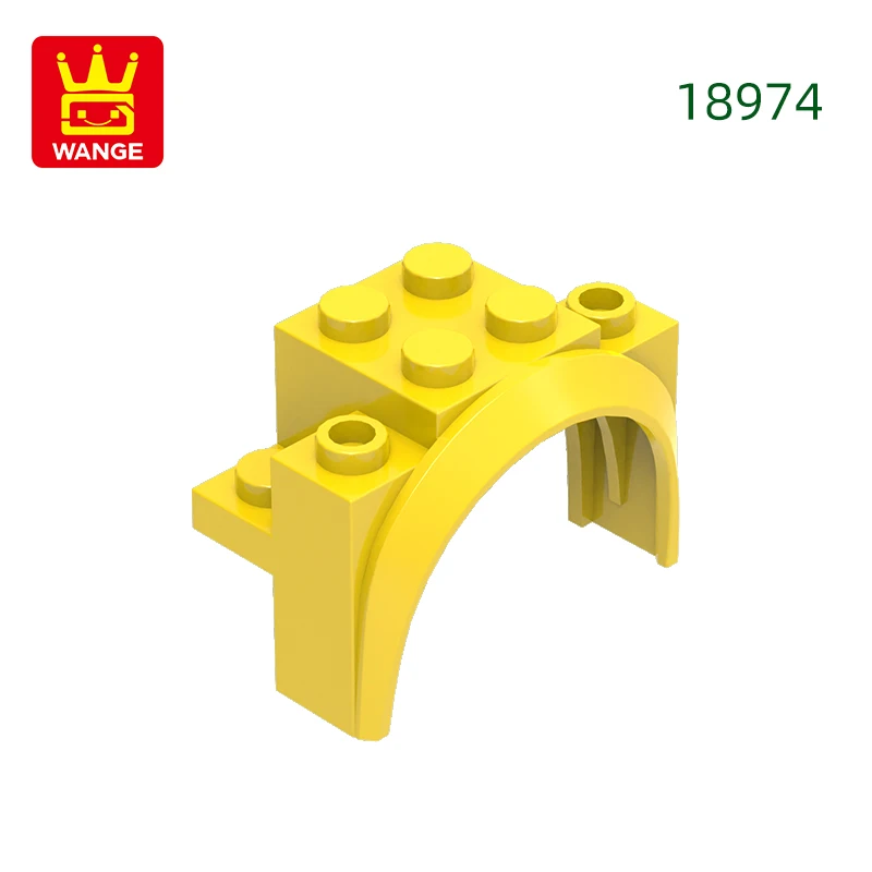 Wange 37 stks/partij 18974 Boog Afgerond Voertuig Blok Moc Kleur Accessoires Compatibel met Baksteen DIY kinderen Speelgoed Montage Onderdelen
