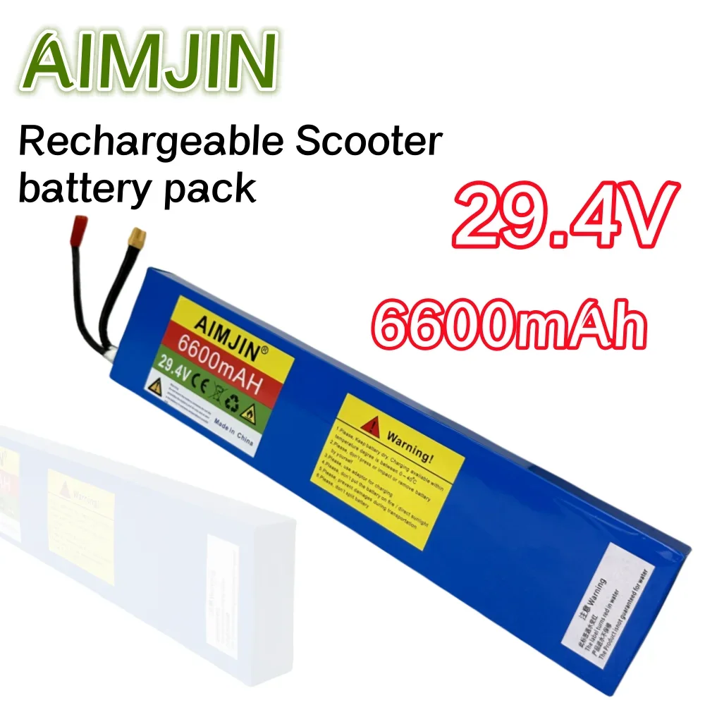 

29.4V 6600mAh 7S2P 18650 Li-ion Rechargeable Battery Pack whit 29.4V 2A Charger,Suitable For Electric Bicycle Balancing Scooter