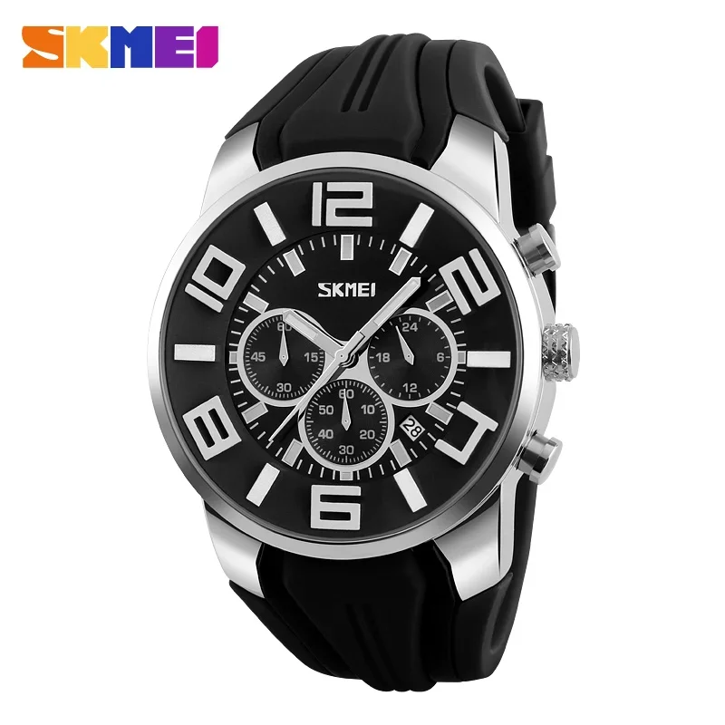 SKMEI 9128 Waterproof Sport Watch Relogio Masculino Quartz Watches Men Fashion Casual Wristwatches