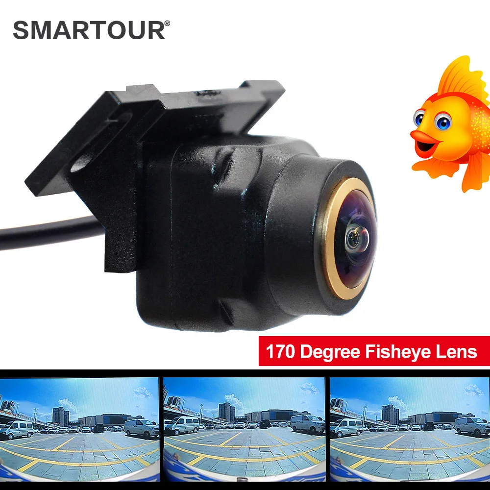 

Smartour 170 Degree Golden Lens Car Rear View Camera Fisheye HD Night Vision Reverse CCD Vehicle Backup Parking Camera